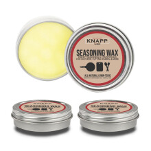 Knapp Made Gietijzeren Seizoenswas en Koolstofstaalwas - 2 Oz Natuurlijke Oliën en Bijenwas Mix