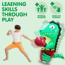 Interactive Dinosaur Boxing Bag Punching Game Toy For Kids Physical Activity