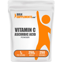 BulkSupplements.com Polvere di Acido Ascorbico - Integratore di Vitamina C, Grado Alimentare - Vitamina C in Polvere, Supporto Immunitario