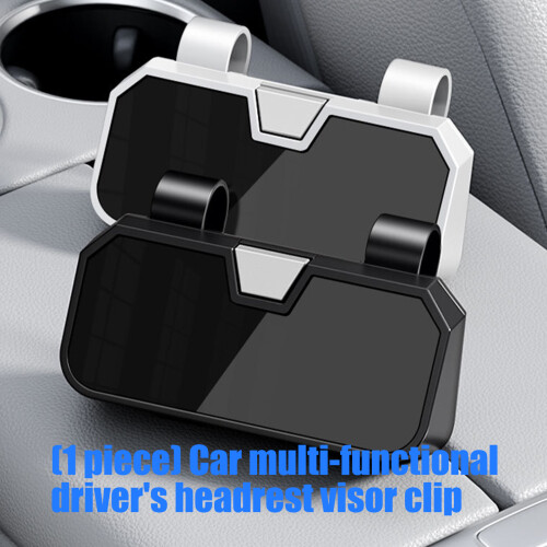 Fast Attachments Glasses Organizers Holder for Car Sunvisor User Friendly Design White 2