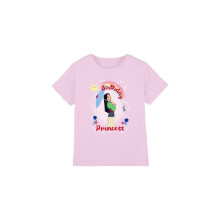 (7-8 Years, Pink) Mulan Childrens/Kids Birthday Princess And Her Lucky Cricket T-Shirt