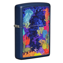 Accendino Zippo Sea Life Navy Matte