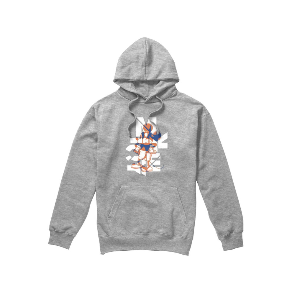 Disney (S, Sport Heather) Mens Mickey Mouse Colour Fill Hoodie
