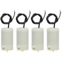Tauchpumpe für Aquarien, 4 Stück Mini-Wasserpumpen für Aquarien, Gleichstrom 3-5 V