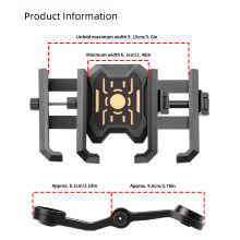 360 Degree Rotatable Bike Phone Holder Comfortable Viewing Angles Phone Stand