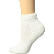 Thorlos Dam HPMW Diabetiker Tjocka Vadderade Strumpor, Vit, Medium