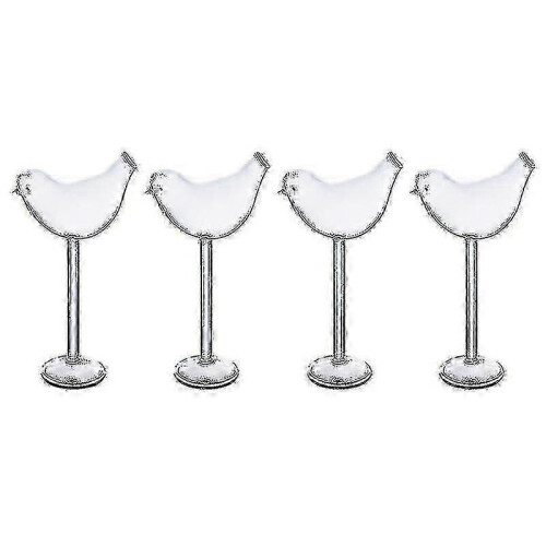 Weingläser-Set in Vogelform für die Hausbar
