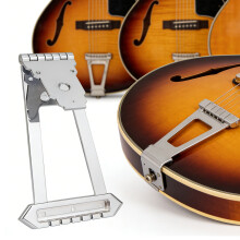 Guitar 6 Strings Archtop Trapeze Tailpiece Bridge for Semi Hollow Guitar Golden