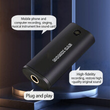 Compact Sound Card For Music Production Podcasting And Online Broadcasting
