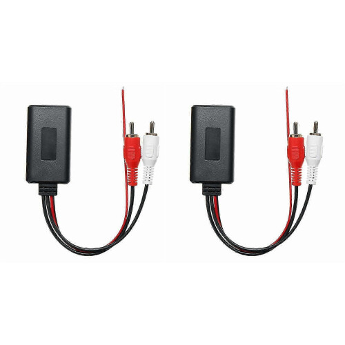 Adaptateur audio Bluetooth pour voiture avec 2 interfaces RCA et câble AUX