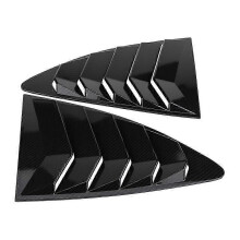 1 par de rejillas de ventilación para ventanas laterales para Toyota 86/Scion FR S Subaru BRZ 13-18 Fibra de carbono
