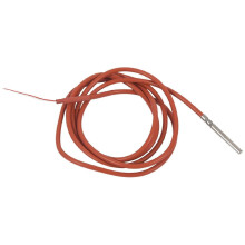 2-Draht-PT1000-Temperatursensor, Thermistor, silikonbeschichtet, 1,5 m Sonde, 45 mm x 5 mm, -50–180 C