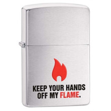 Briquet Zippo, Chrome brossé