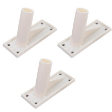 3 Pcs Self-adhesive Flag Pole Mounting Brackets Wall-mounted Holder Racks Edition 0618