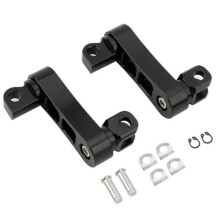 Soportes de montaje para estriberas de motocicleta, extensiones de soporte ajustables para estriberas de autopista para pasajero.
