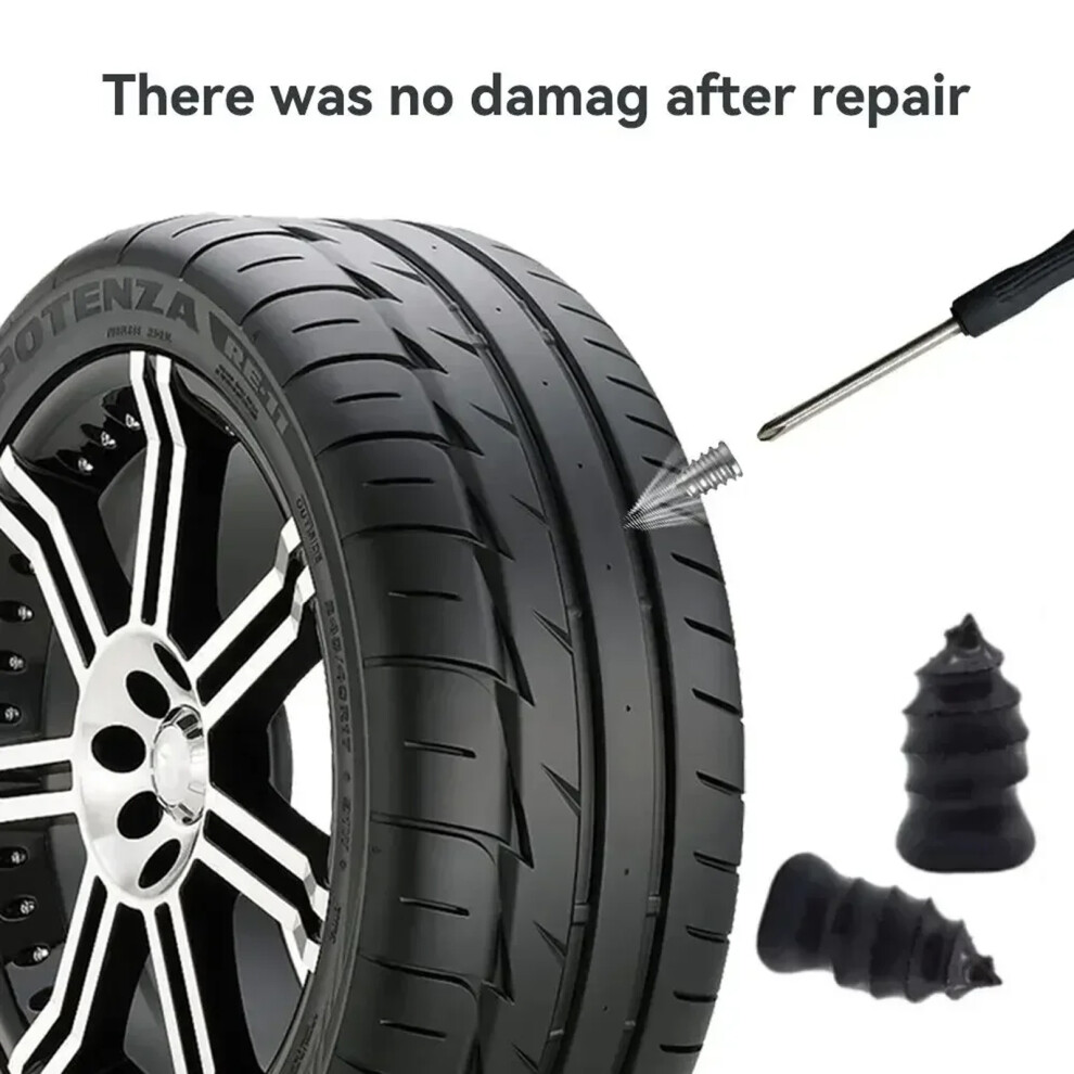 Universal Automotive Tire Repair Nail Kit 100Pcs For Quick Seal On Vacuum Tires 7754004725645