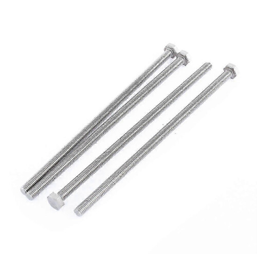 M6 Hex Head Fasteners, 150mm Long 4 Pcs for Electronics Enclosure