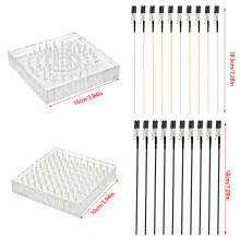 Flexible Handmade Art Paint Display Stand Model Coloring Holder Stable Square round hole