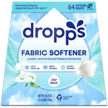 Dropps Wasverzachter Pods, Crisp Breeze (64 Pods) - Wasadditief voor Verzachten & Bescherming - HE Compatibel