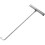 Drain and Sewer Access Tool, T-Shape Stainless Steel Hook for Covers 1