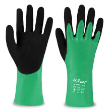 Guantes Químicos Resistentes a Productos Químicos DS Safety con Recubrimiento de Nitrilo (XL)