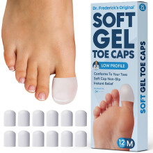 Dr. Frederick's Original Gel Tåskydd för Män & Kvinnor - 12 st - Tåhattar för Fot Smärtlindring