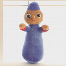 (blue son, about 40cm) In The Night Garden Plush Toy Stuffed Doll Family Member Pontipines Wottingers Dad Mom Son Daughter Cartoon Model Boy Girl Gift
