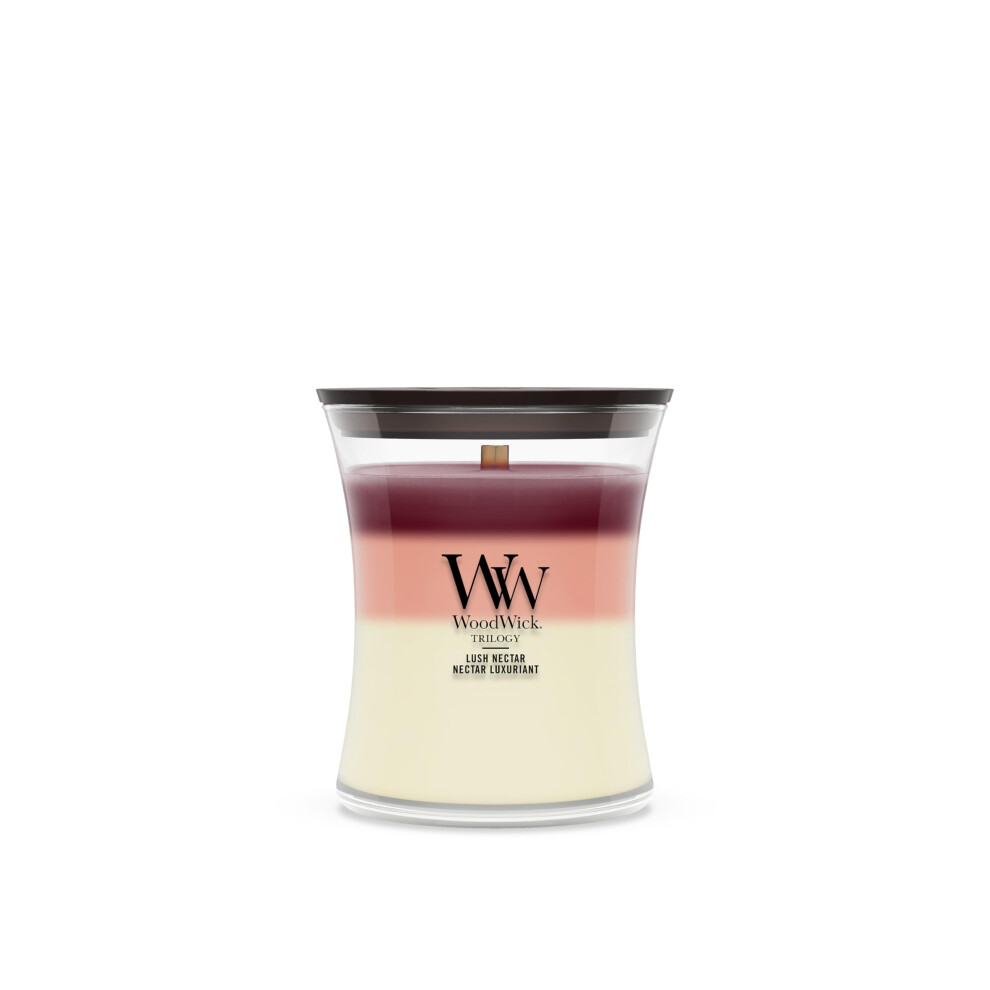 Woodwick Scented Candle| Medium Hourglass Candle | Lush Nectar | Perfect Gifts For Women