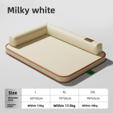 (White, XL) Bed for Large Dogs Medium Dog Big Cushion Bedding Cats Sofa Baskets Small Breeds Mat Cushions Accessories Blanket Pet Puppy Pets