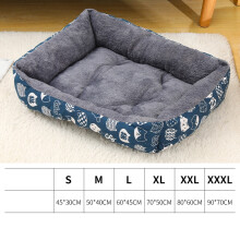 (PS176-1, 3XL 90x70cm) Pet Winter Bed Mat Large Dog Sofa Bed Warm Pet Nest Kennel For Small Medium Large Dogs Puppy Kitten Plus Size Sleeping Mattress