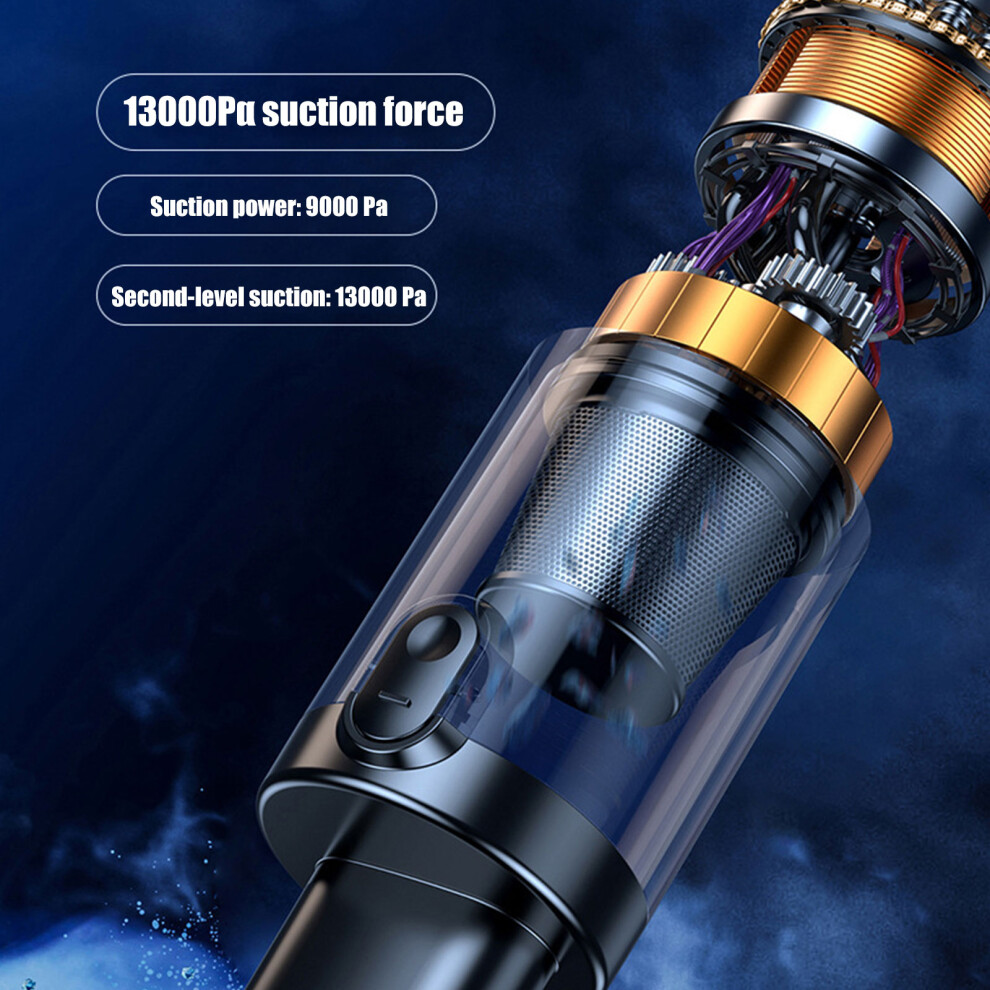 1Pc Portable Metal Car Vacuum Cleaner Cordless Strong Suction Quiet Operation 7754004726031