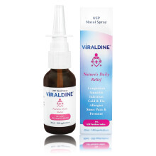 VIRALDINE 1% Spray Nasale con Povidone-Iodio, Formula di Rapido Sollievo, 100 Applicazioni, 30ml