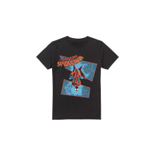 (S, Black) Spider-Man Mens Spidey Senses Tingling T-Shirt