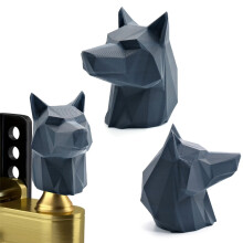 Detachable 3D Wolf Design Trailer Hitch Cover 50MM Universal for Automotives