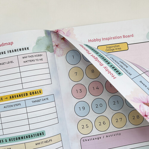2026 Women's Hobby Notebook Softcover Hobbies Workbook for Daily Note Taking