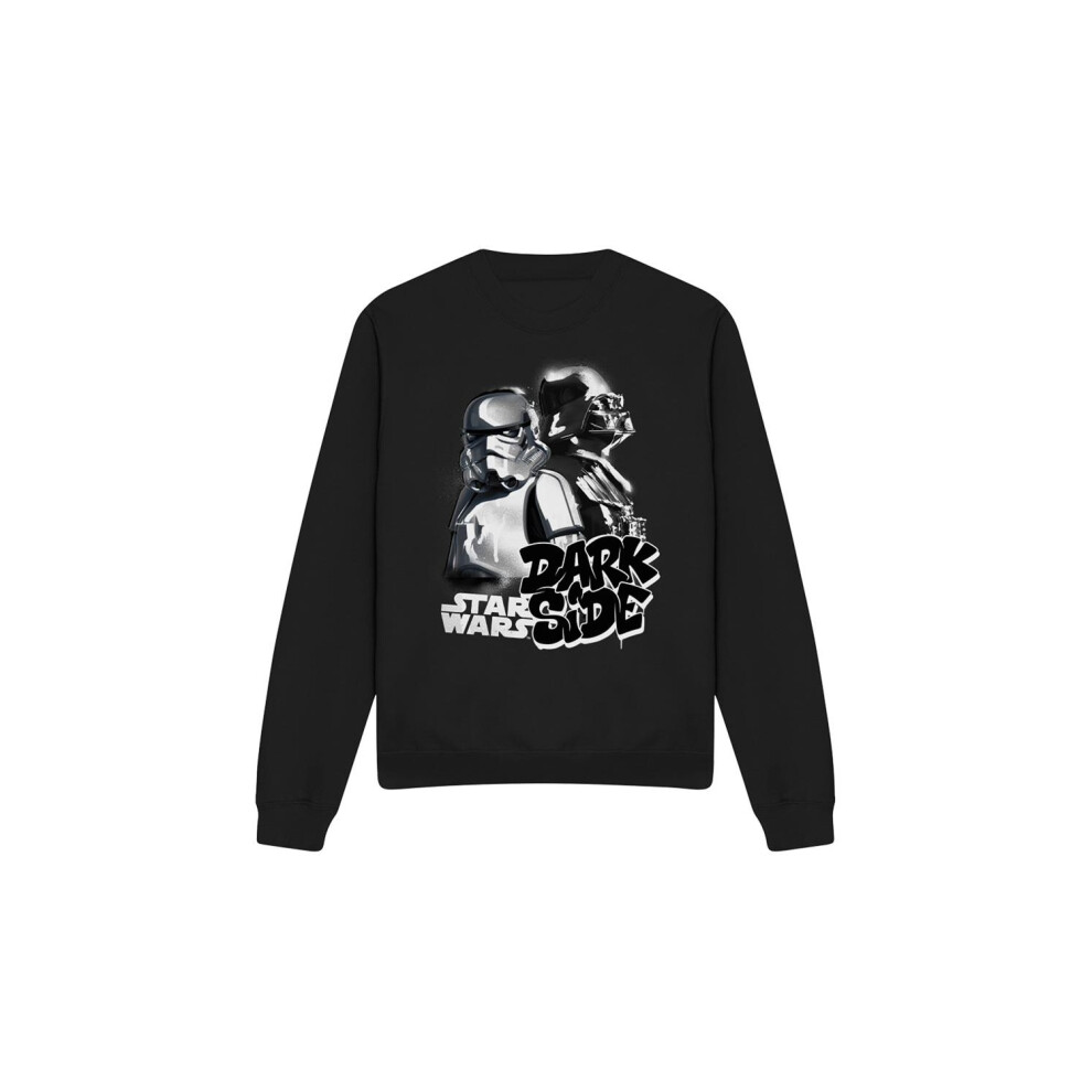 Star Wars (M, ) Unisex Adult Dark Side Duo Sweatshirt Black