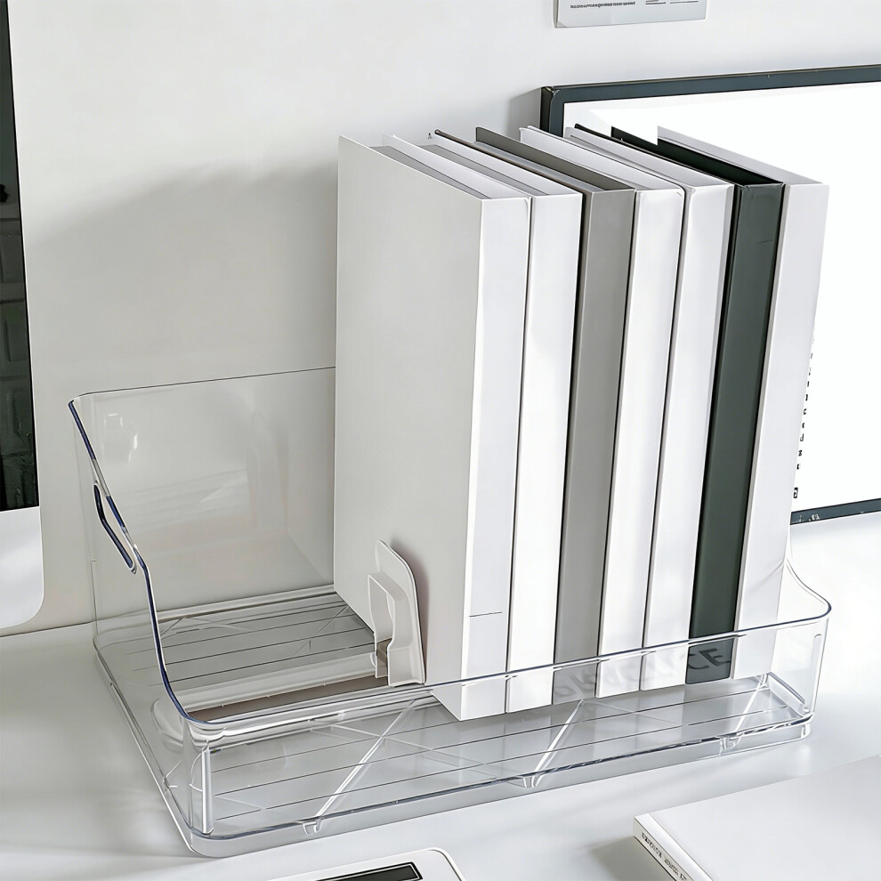 Clear Acrylic Bookend For Book Magazines Document Folder Notebook Organization 7754004707122