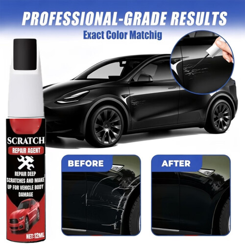 2 Pieces Auto Scratch Remover Pen Fast Drying Paint For Vehicle Touch Up