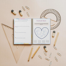 Mental Wellness Gratitude Planner Notebook Twin Coil Binding Gratitude Journal