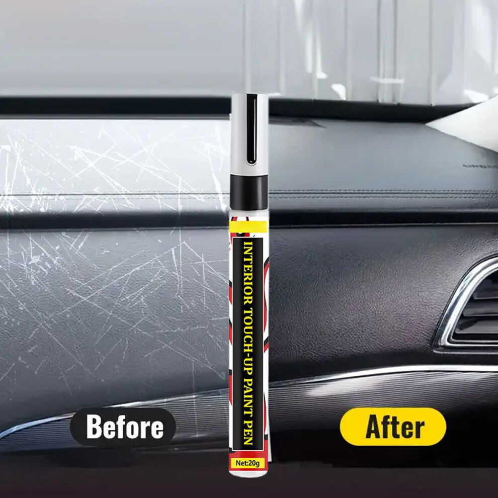 Dashboard Button Repair Pen Plastic Scratches Fixer Fast Drying Formula Black 7754004743090