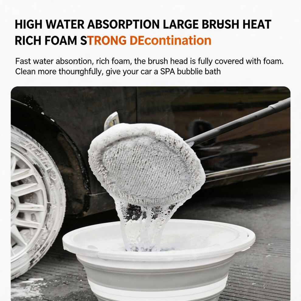 Adjustable Telescopic Car Wash Brush Kit Mop Long Handle Vehicle Cleaning Tool 7754004677258