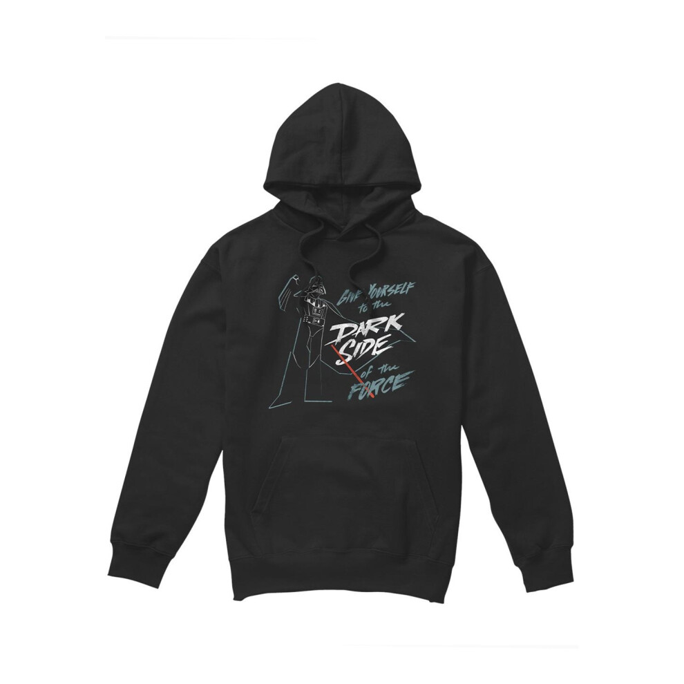 Star Wars (M, ) Mens Give Yourself To The Darkside Hoodie Black