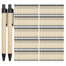 400Pack Black Ballpoint Pens Medium Point Retractable Pens EcoFriendly Pens Recycled Paper Pens Bulk Office School