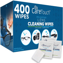 Care Touch Glazen Doekjes, 400 stuks - Lensreinigingsdoekjes voor Brillen, Individueel Verpakt