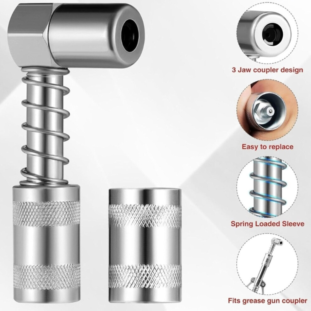 7Pcs Grease Guns Accessories Kit For 1/8Inch Npt Grease Guns Accessories Lubrication 7754004740945