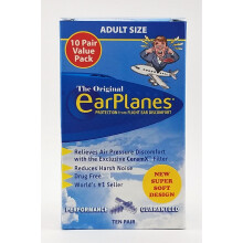 Nuovi tappi per le orecchie Super Soft EarPlanes per adulti - Protezione per l'udito durante i voli - 10 paia