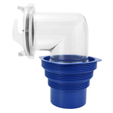 Clear Flow Monitoring Campervan Drainage Connector Prevents Clogging And Odor Escape