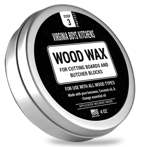 Cera per Legno - Applicatore incluso - a base di Olio di Cocco e Cera d'Api - Certificata Alimentare