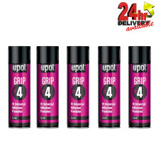 5 x U-Pol Grip#4 GRIP/AL 1K Universal Adhesion Promoter 450ml Aerosol CanUPol