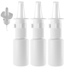 Jully 3-Pack 20ML Spruzzatore Nasale Ricaricabile - Vuoto per Rimedi, Salina, Design Moderno